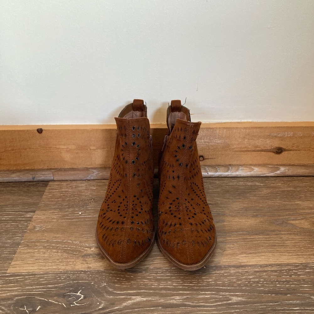 Brown Ankle Boots - Size 8